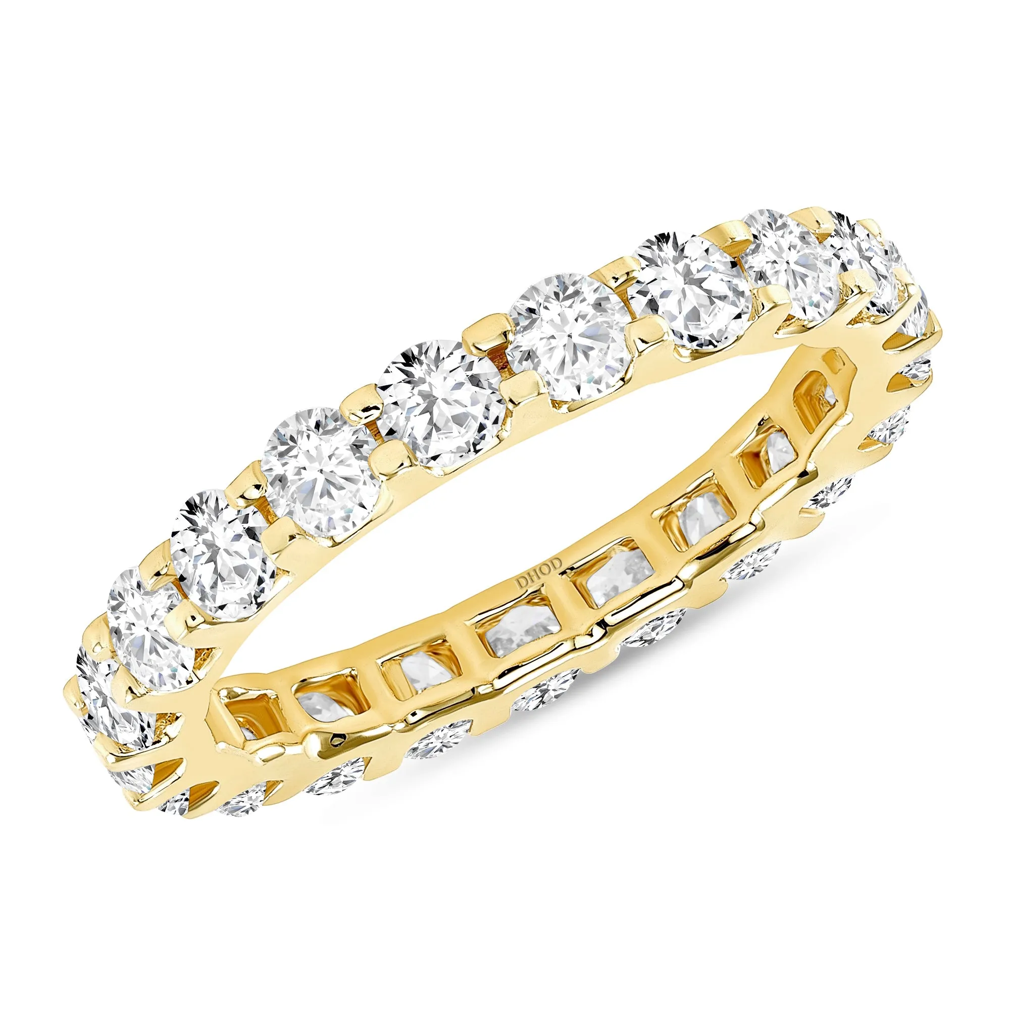 14K Gold Round Diamond Eternity