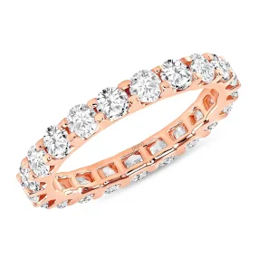 14K Gold Round Diamond Eternity