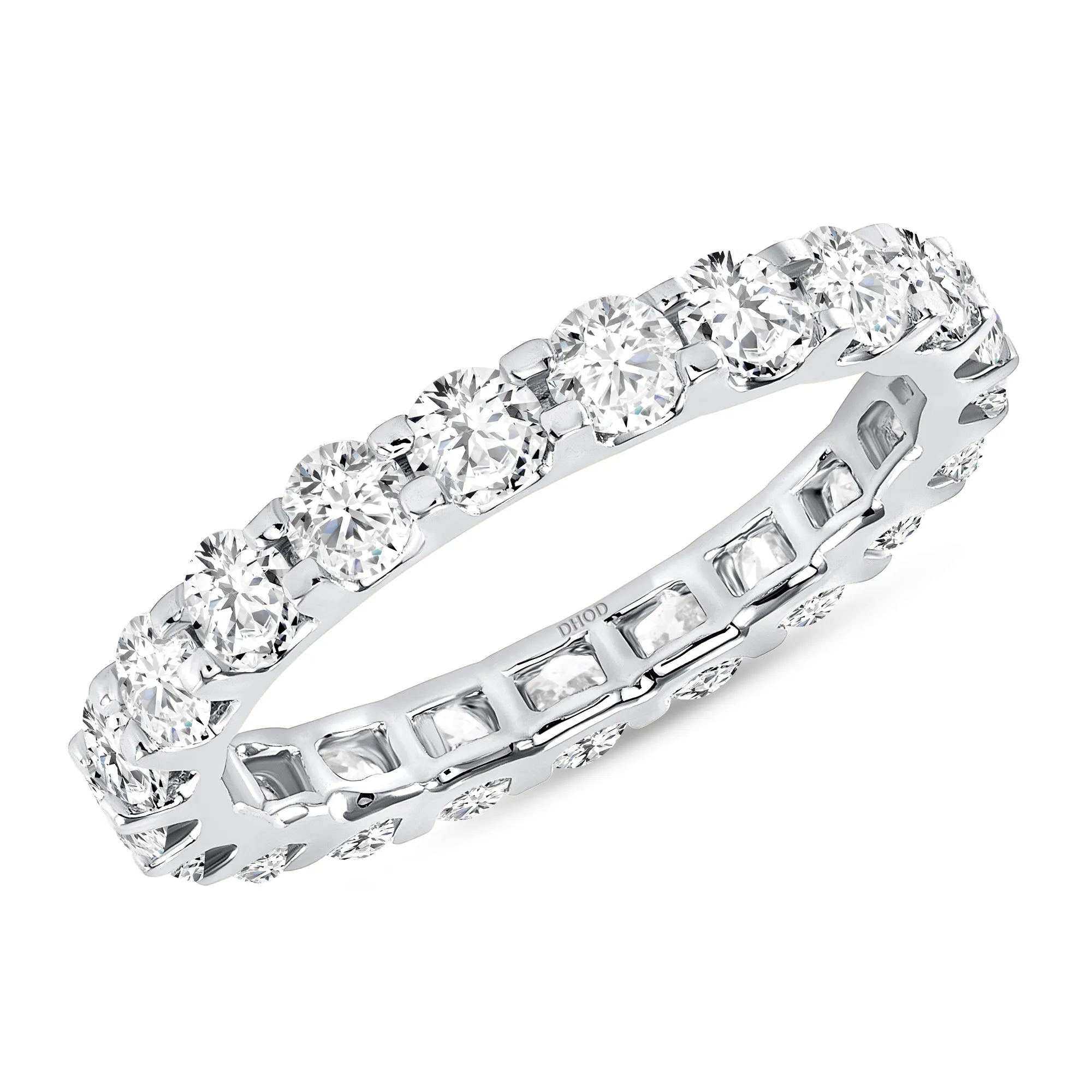 14K Gold Round Diamond Eternity