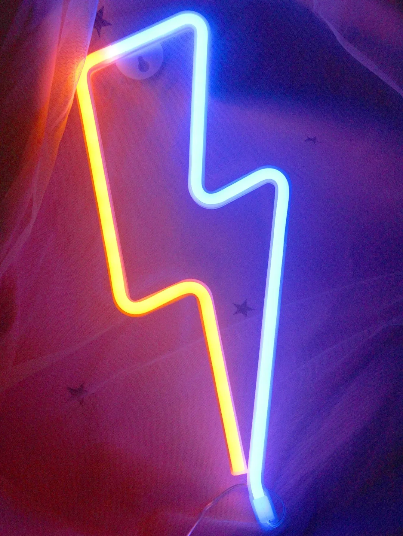 1pc Lightning Shaped Neon Light