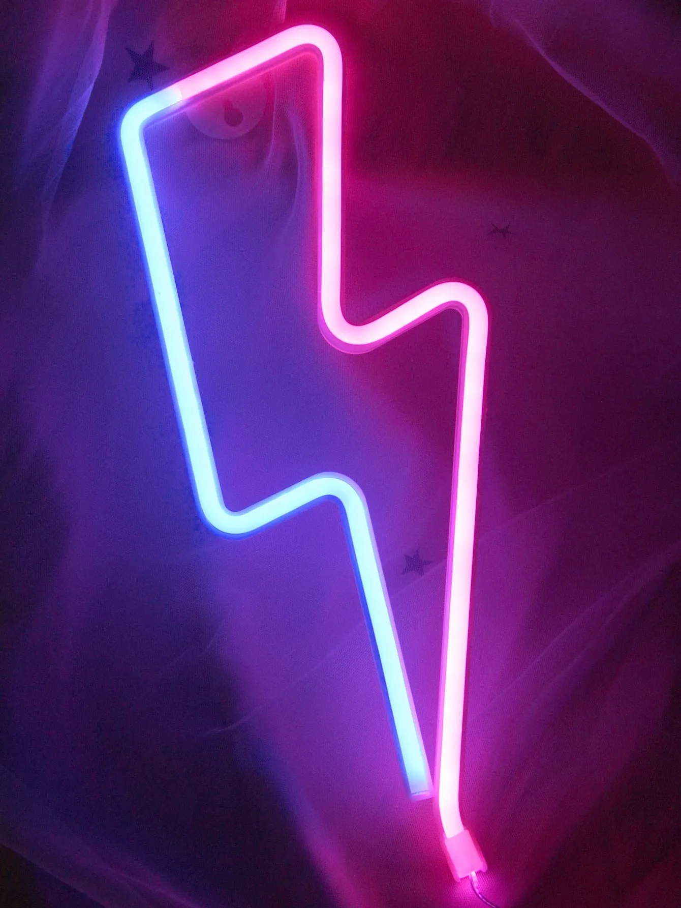 1pc Lightning Shaped Neon Light