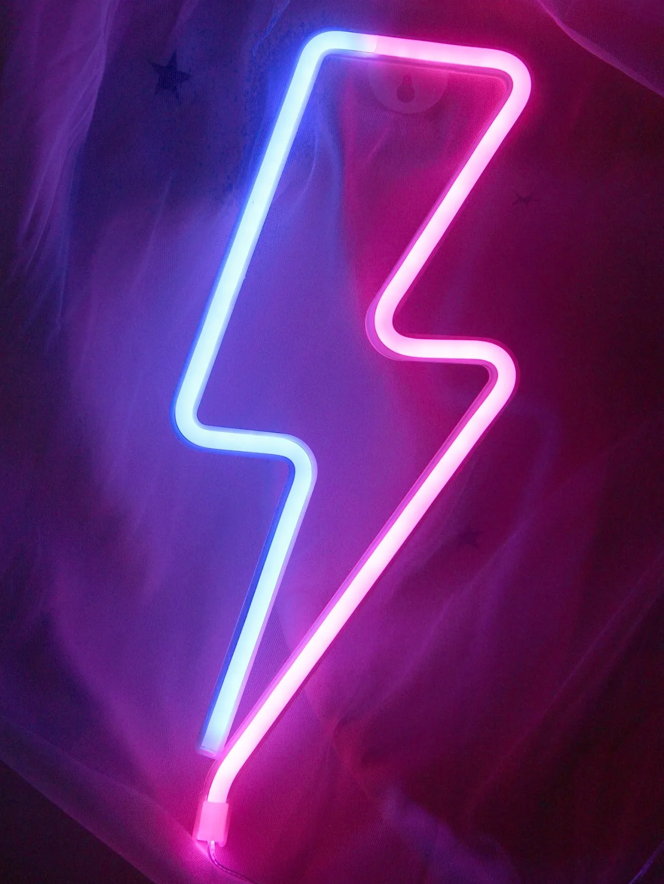 1pc Lightning Shaped Neon Light