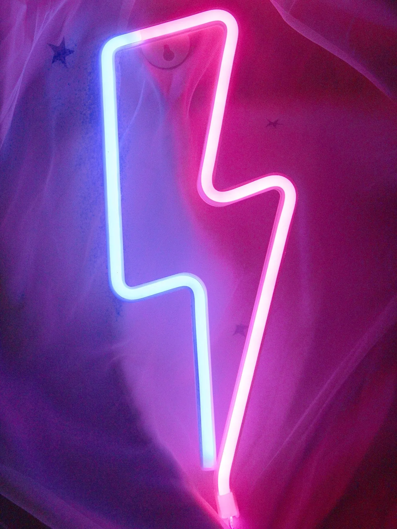 1pc Lightning Shaped Neon Light