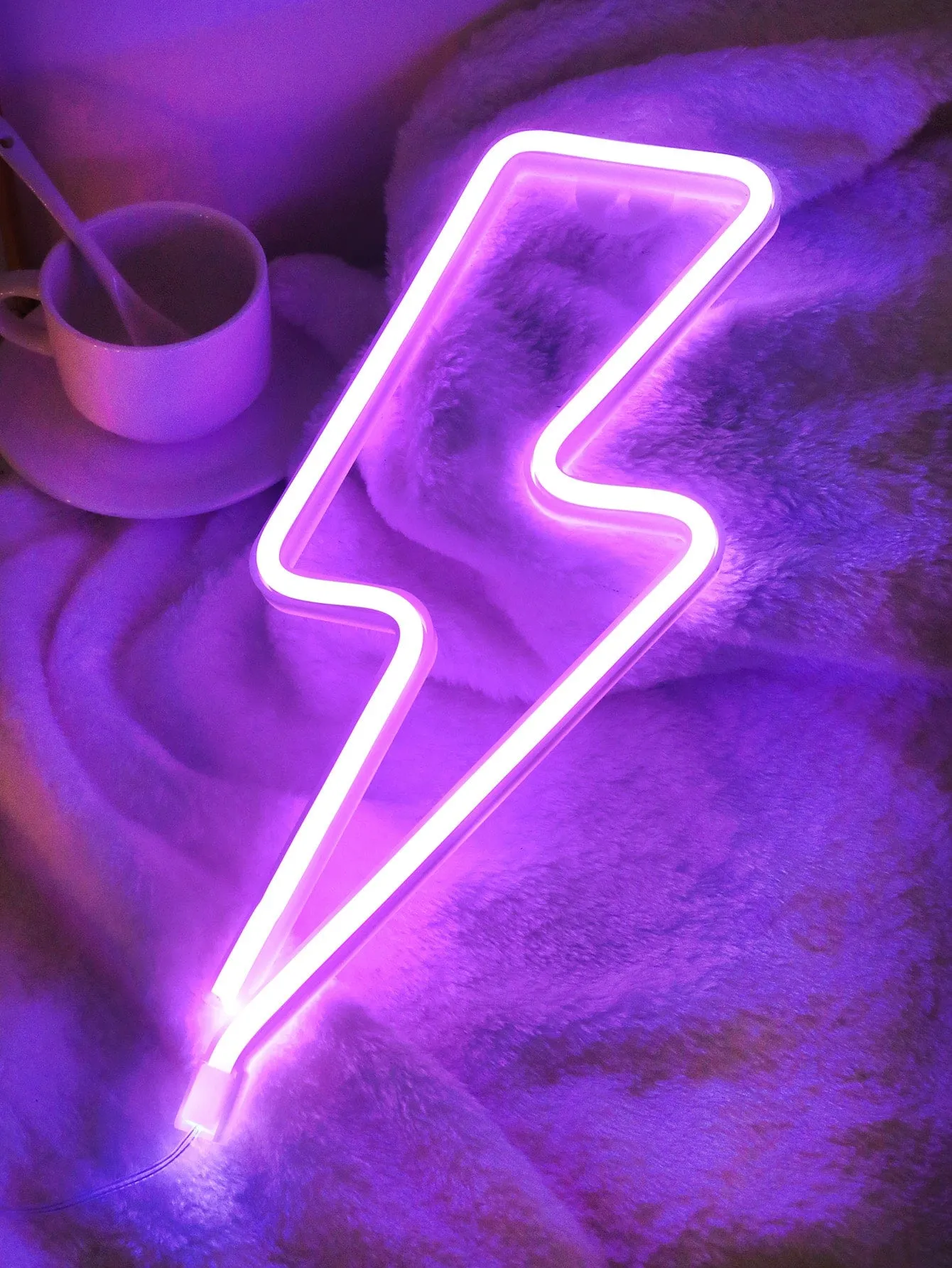 1pc Lightning Shaped Neon Light