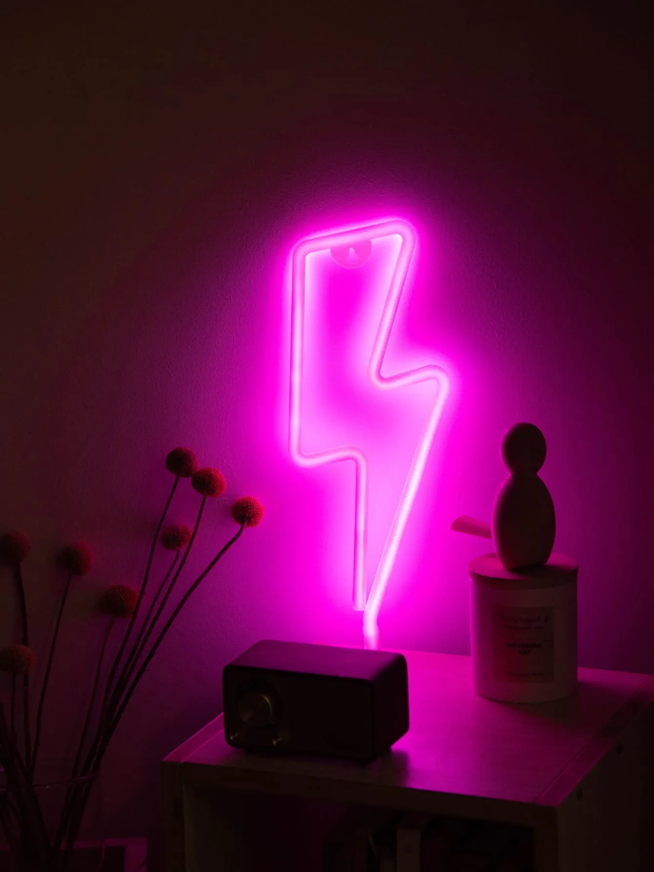 1pc Lightning Shaped Neon Light