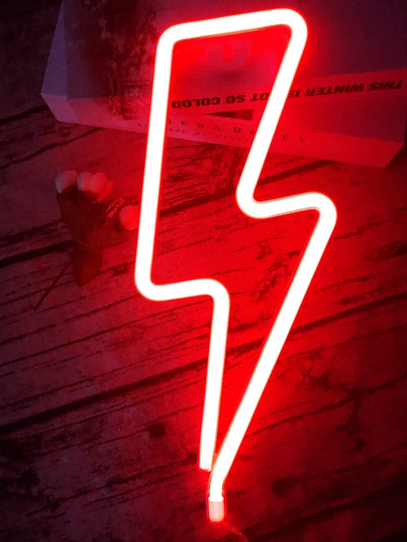 1pc Lightning Shaped Neon Light