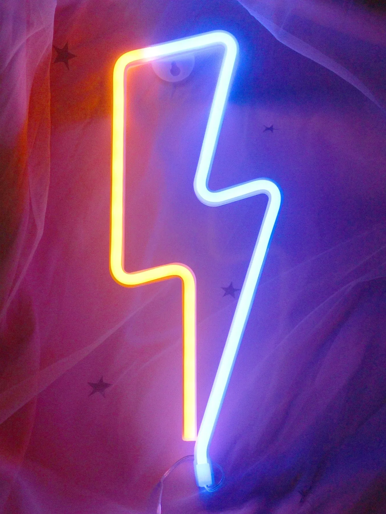 1pc Lightning Shaped Neon Light