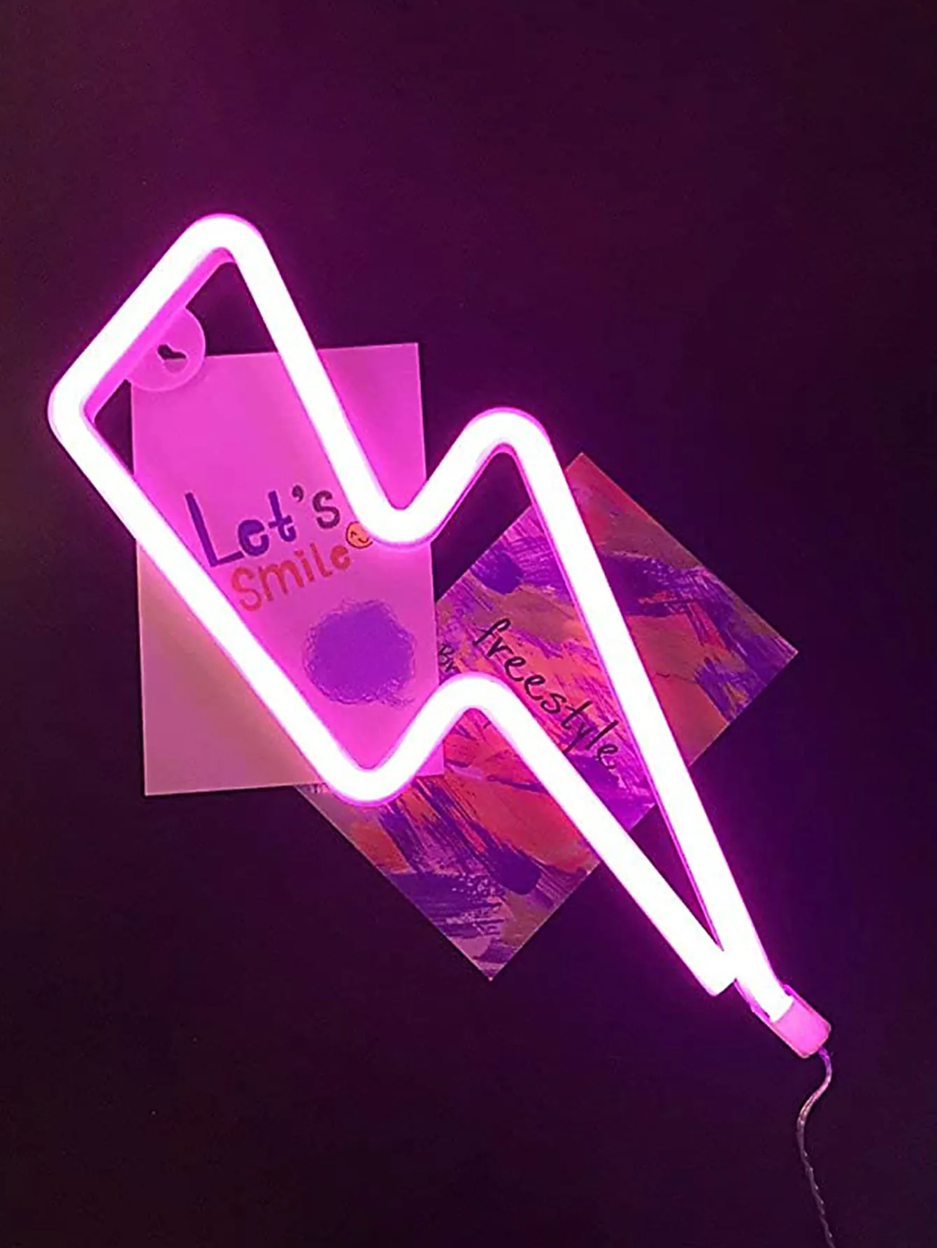 1pc Lightning Shaped Neon Light