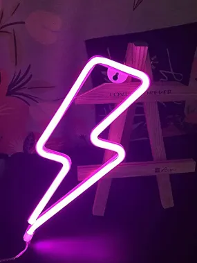 1pc Lightning Shaped Neon Light