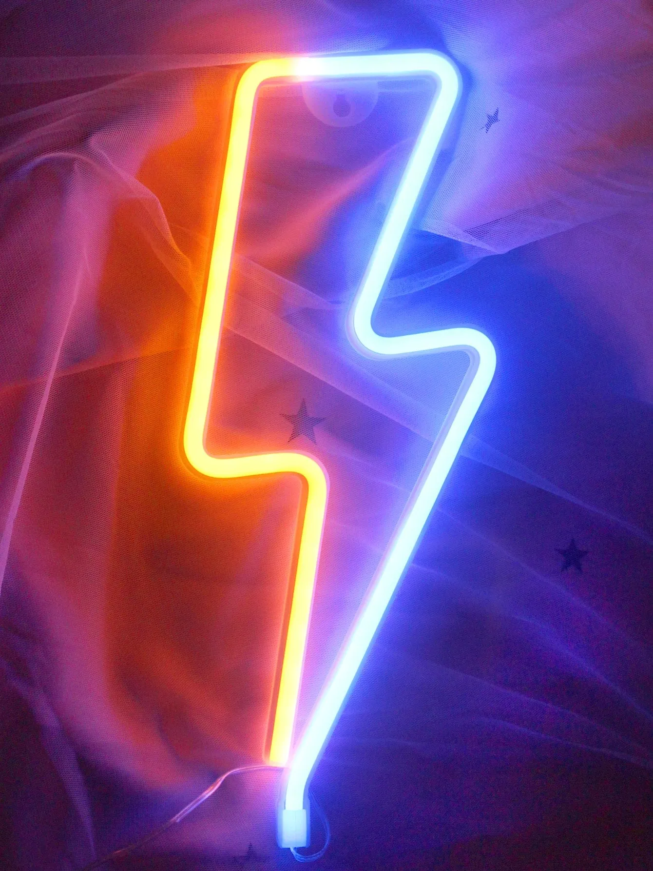 1pc Lightning Shaped Neon Light