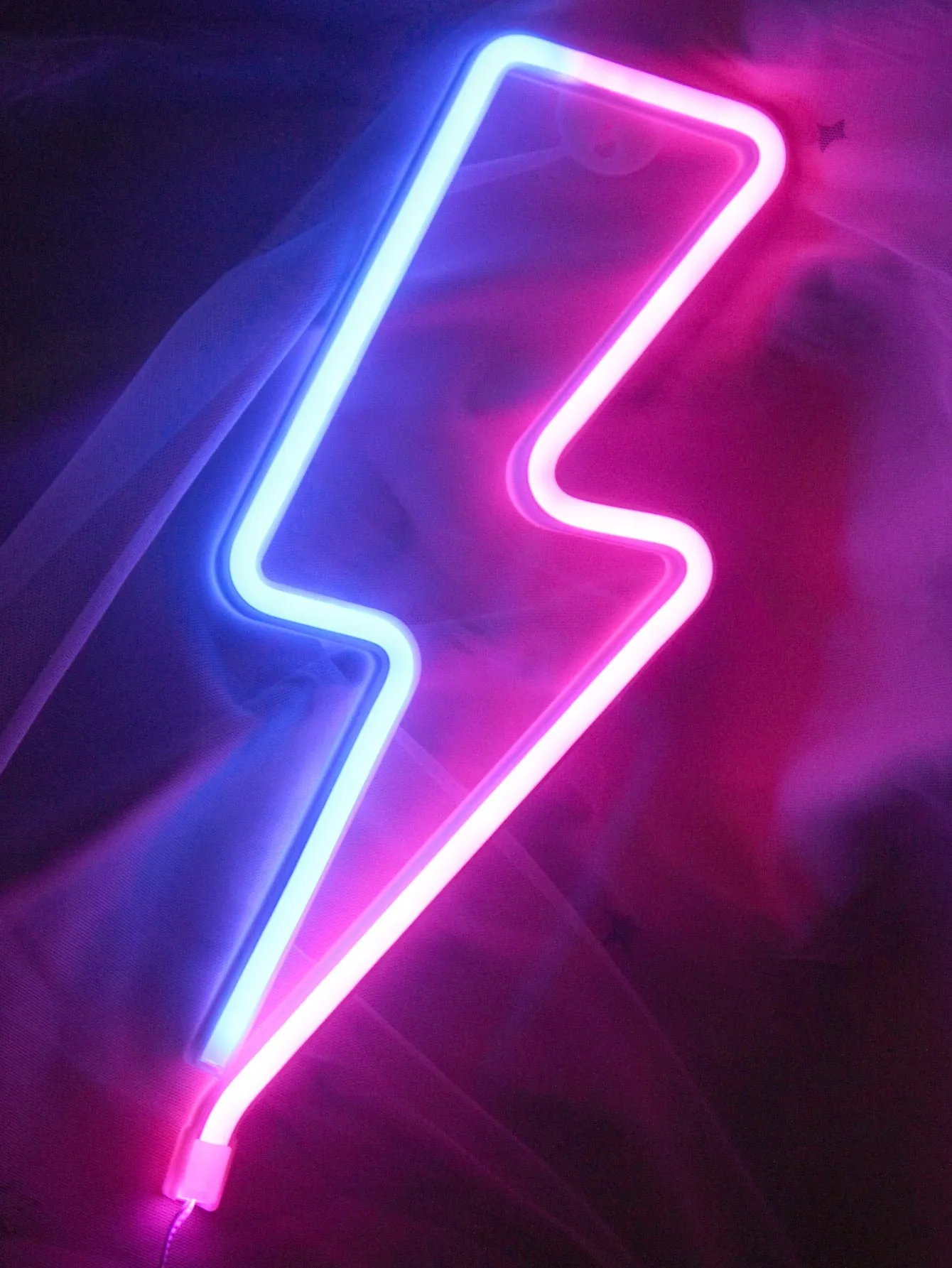 1pc Lightning Shaped Neon Light