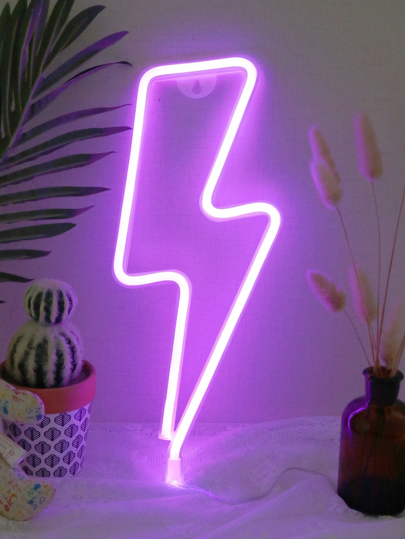 1pc Lightning Shaped Neon Light