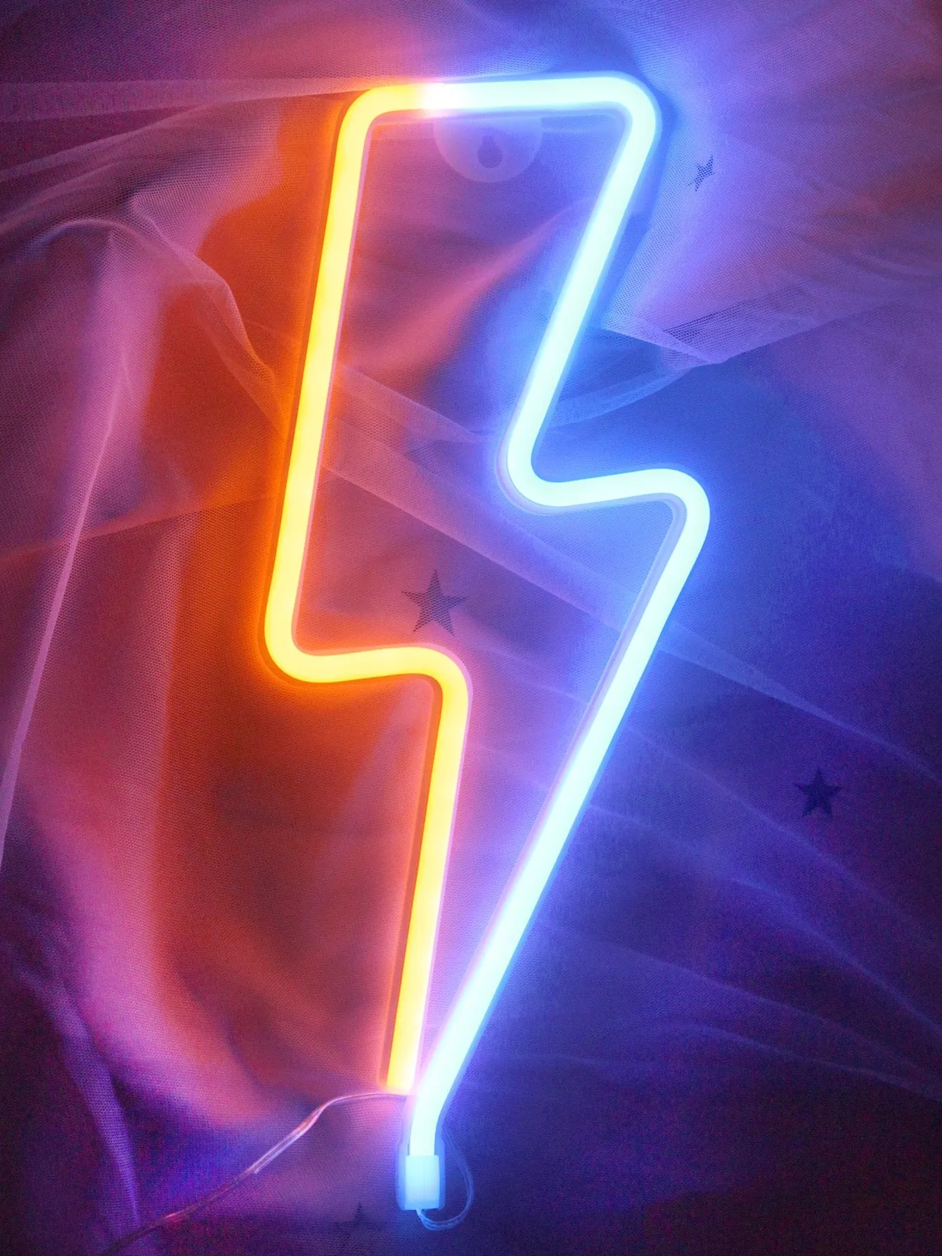 1pc Lightning Shaped Neon Light