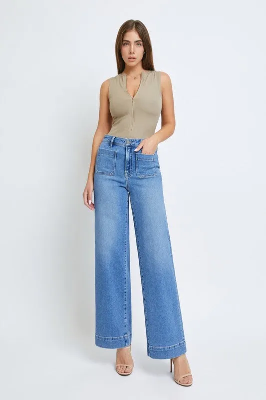 31 Inseam Nori High Waist Wide Jeans