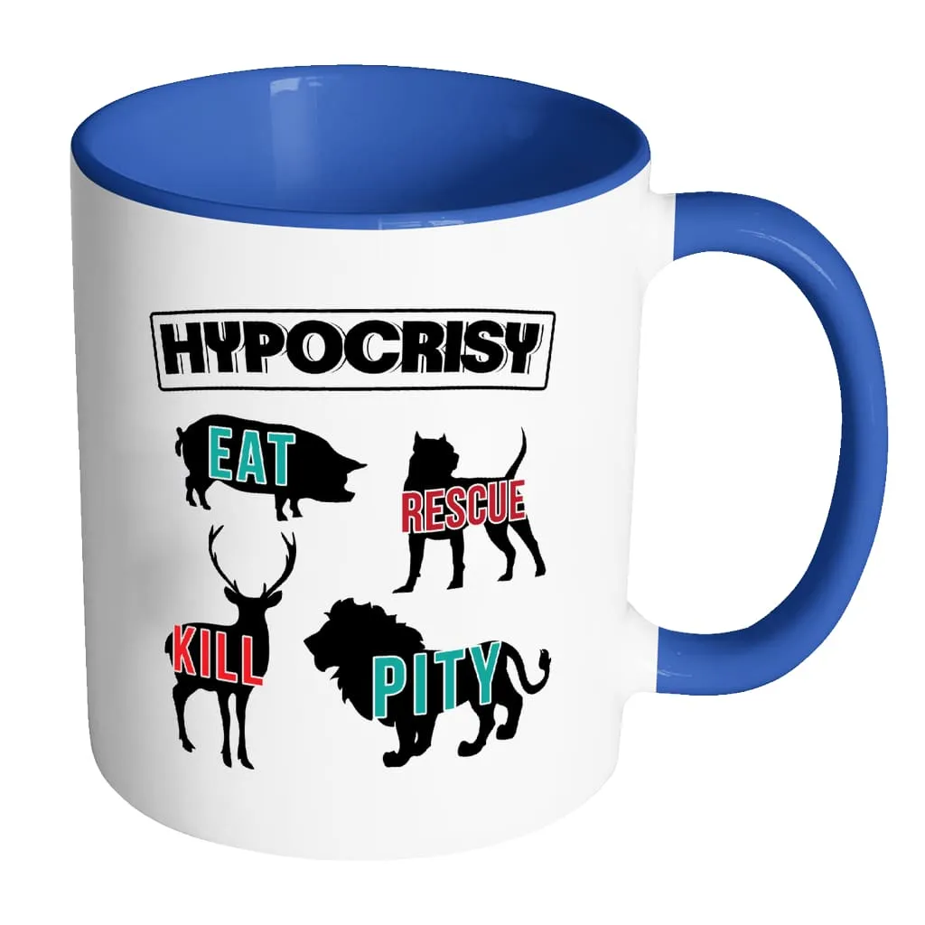 Activist Mug Hypocrisy White 11oz Accent Coffee Mugs