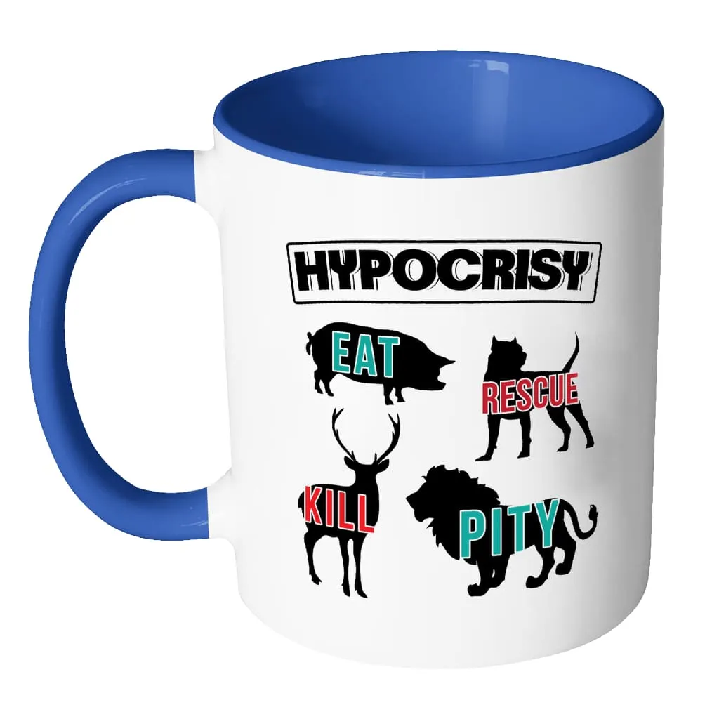 Activist Mug Hypocrisy White 11oz Accent Coffee Mugs