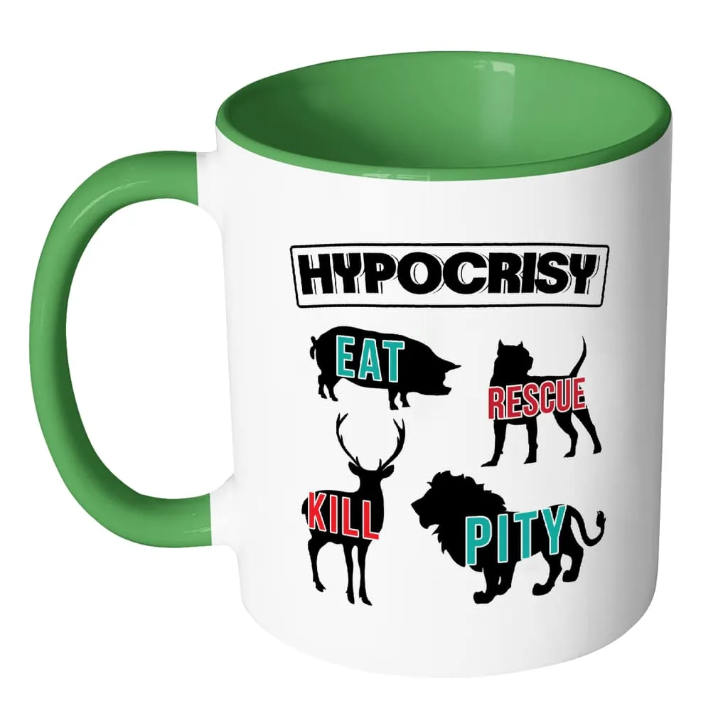 Activist Mug Hypocrisy White 11oz Accent Coffee Mugs