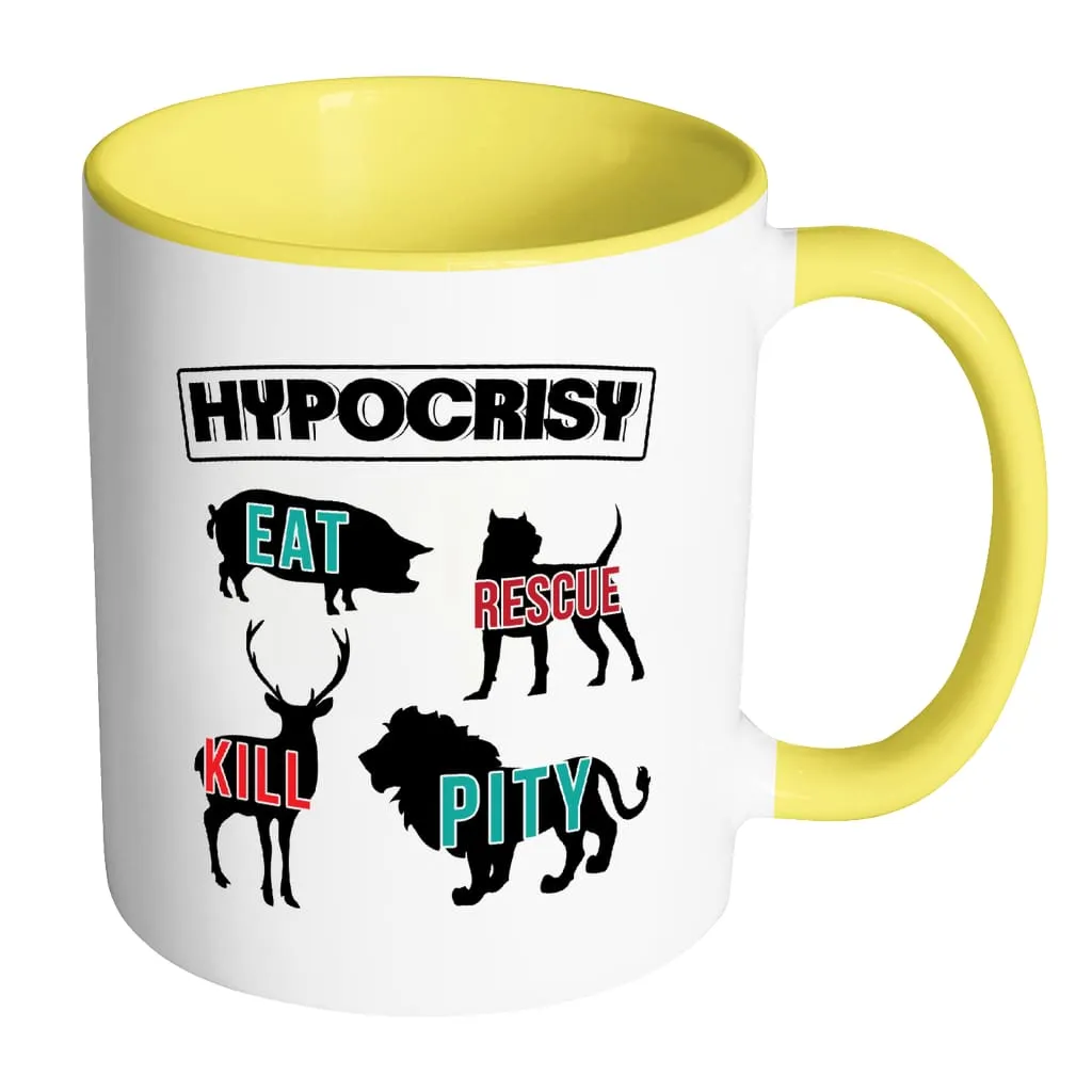 Activist Mug Hypocrisy White 11oz Accent Coffee Mugs