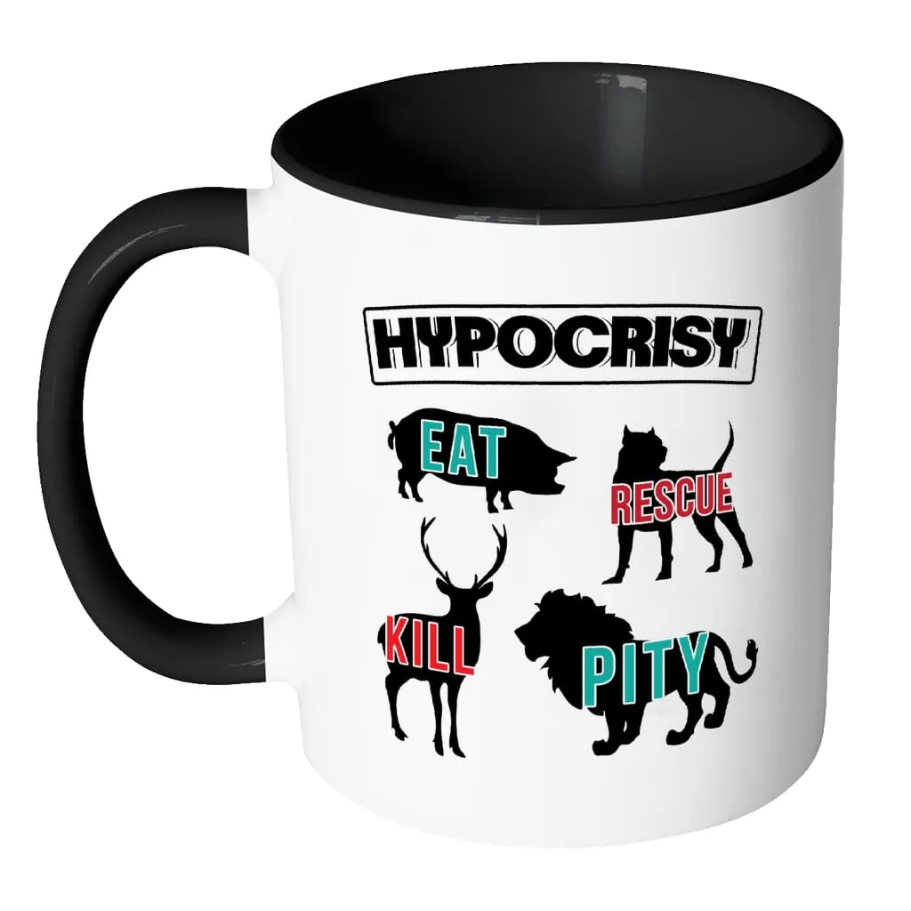 Activist Mug Hypocrisy White 11oz Accent Coffee Mugs