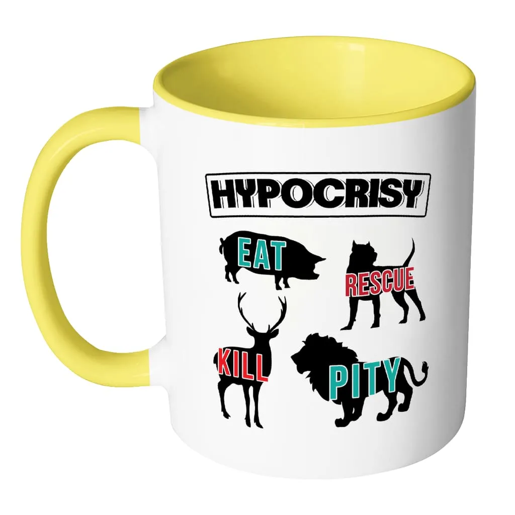 Activist Mug Hypocrisy White 11oz Accent Coffee Mugs