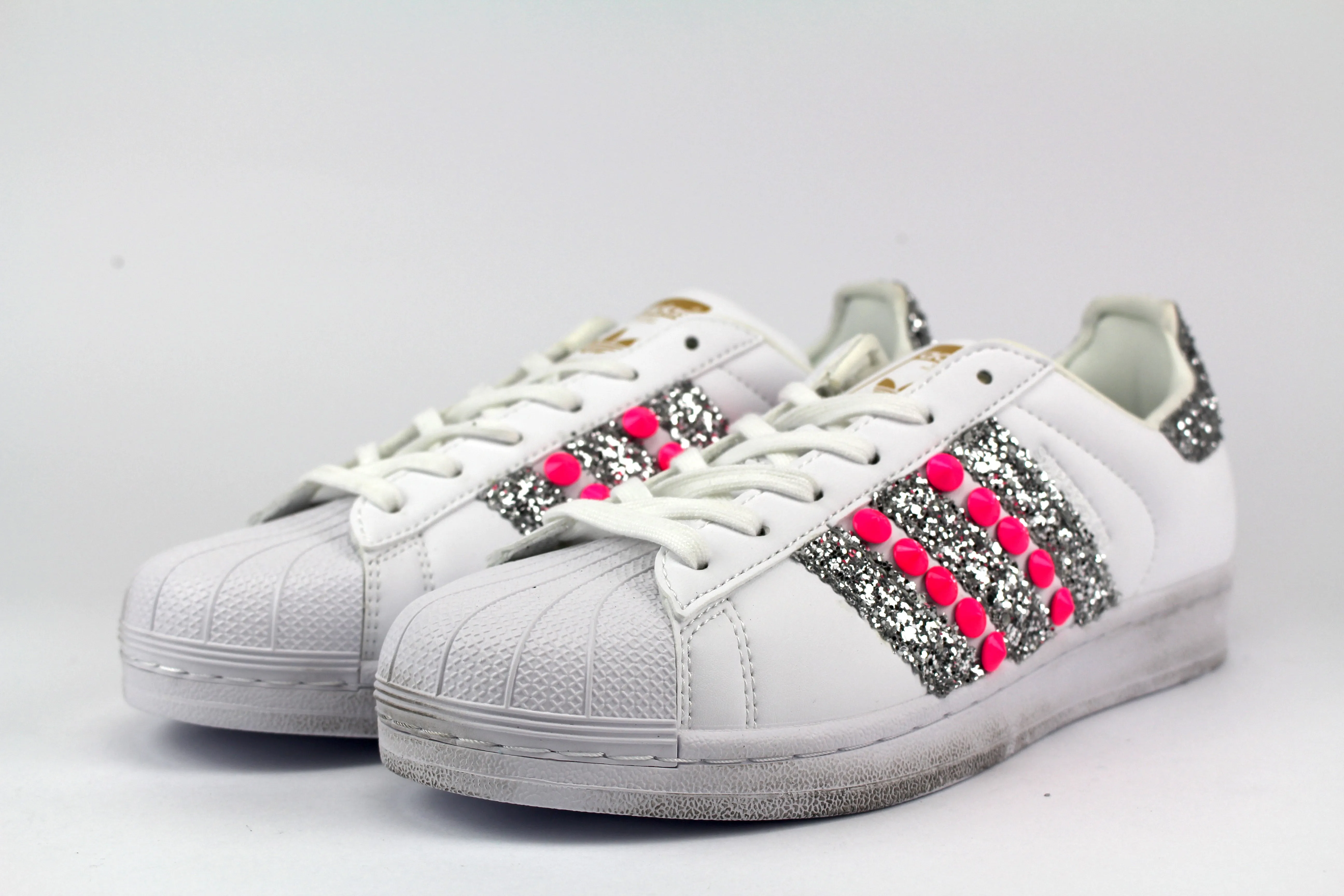 Adidas Superstar Pink Fluo & Silver