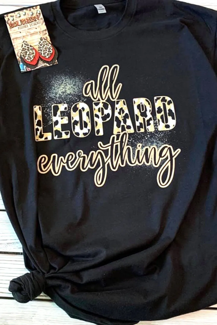 All Leopard Everything Graphic Tee