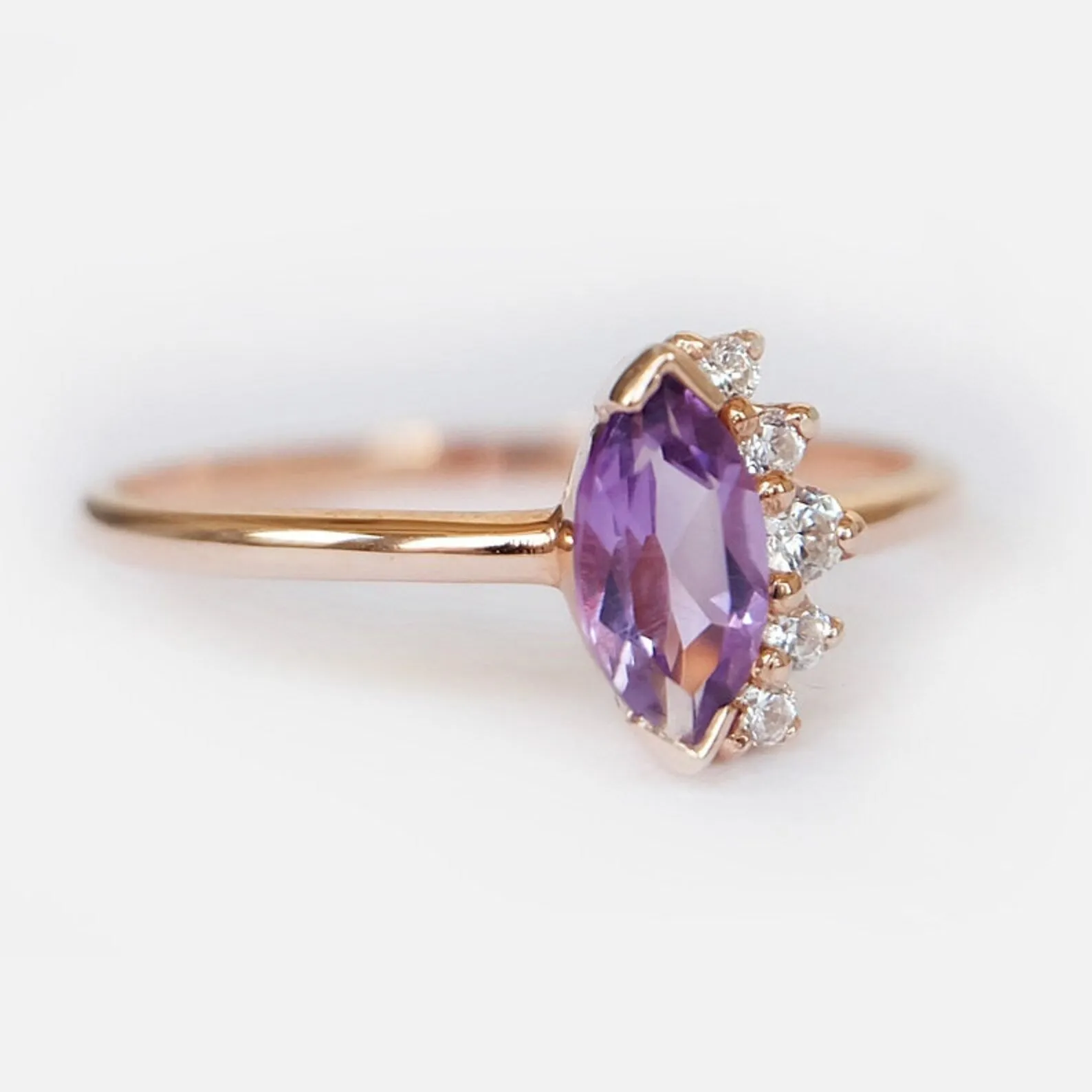 Amethyst Diamond Ring Prospere