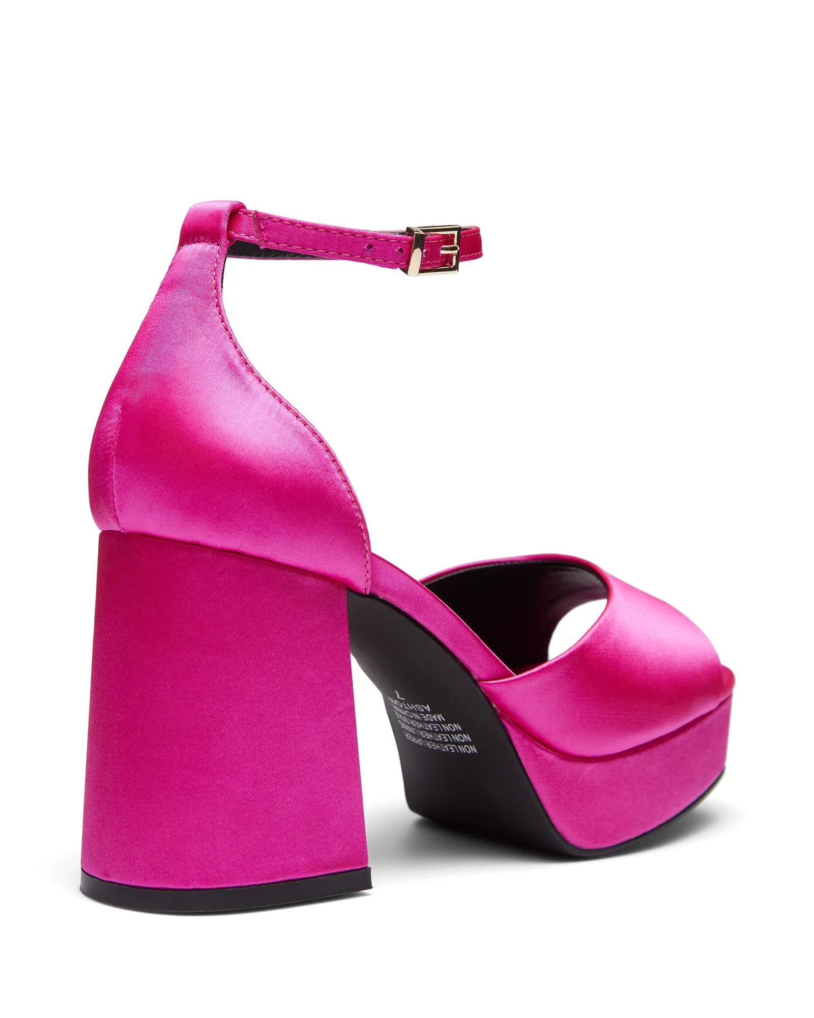 Ashton Platform Heel Pink Satin