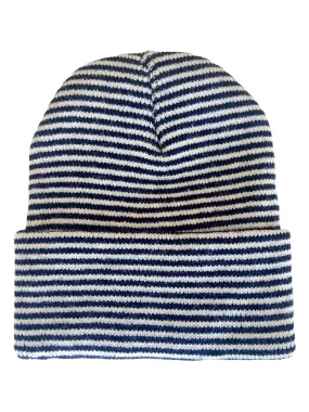 Baby's First Hat, Navy/White Stripe