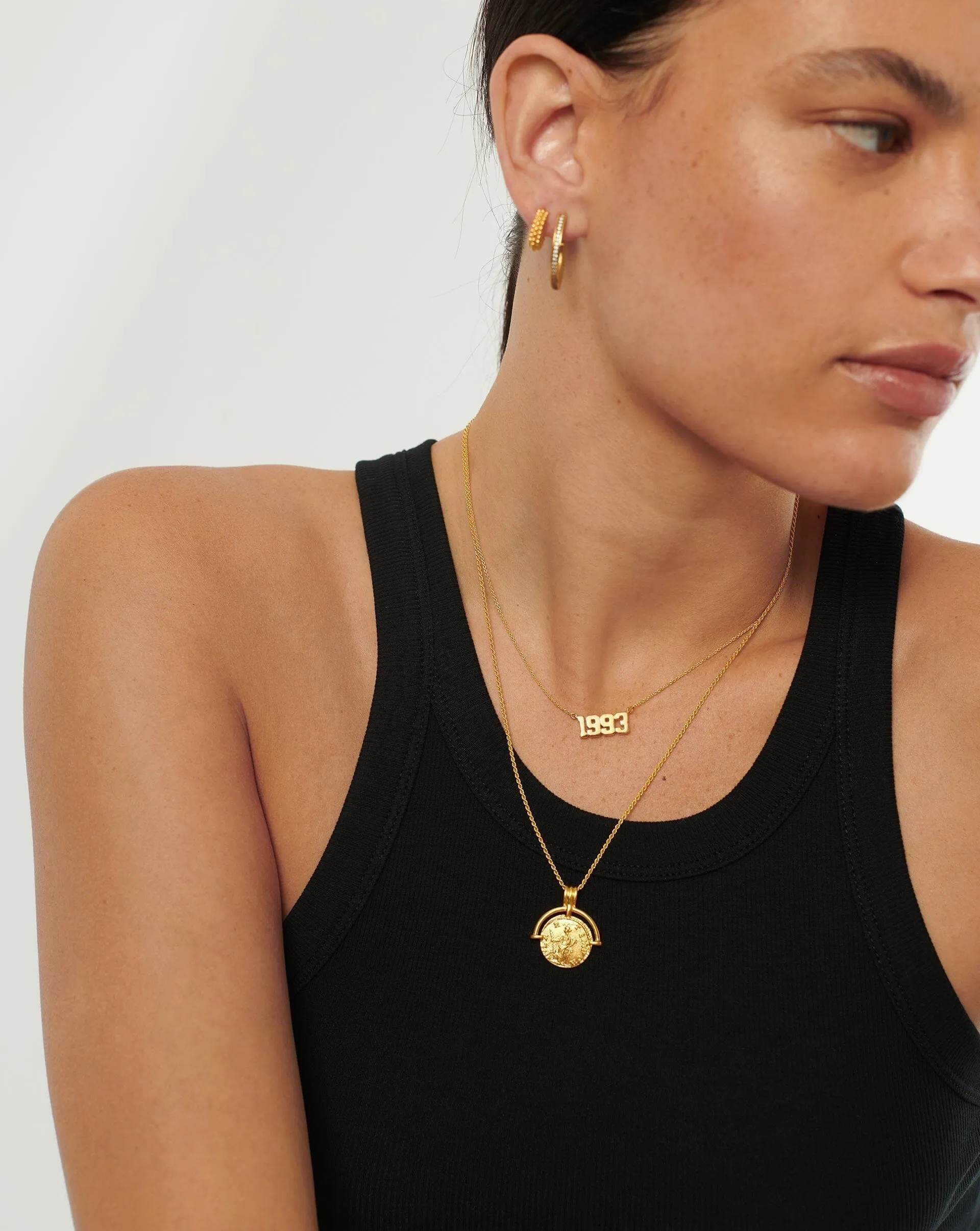 Birth Year Necklace  - Year 1993 | 18ct Gold Plated Vermeil