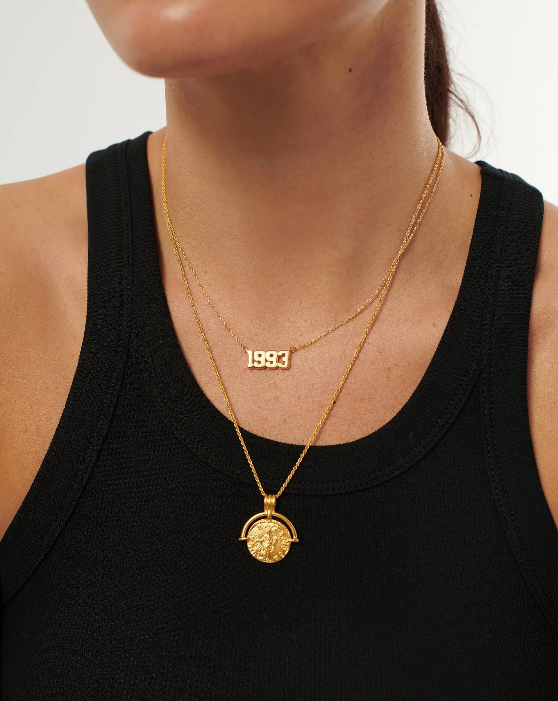 Birth Year Necklace  - Year 1993 | 18ct Gold Plated Vermeil