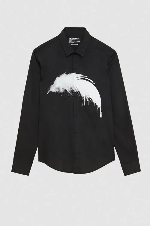 Black&White Feather shirt