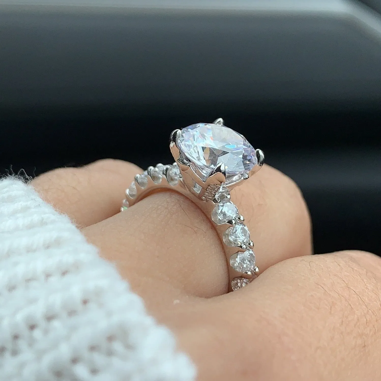 CELESTE MOISSANITE RING