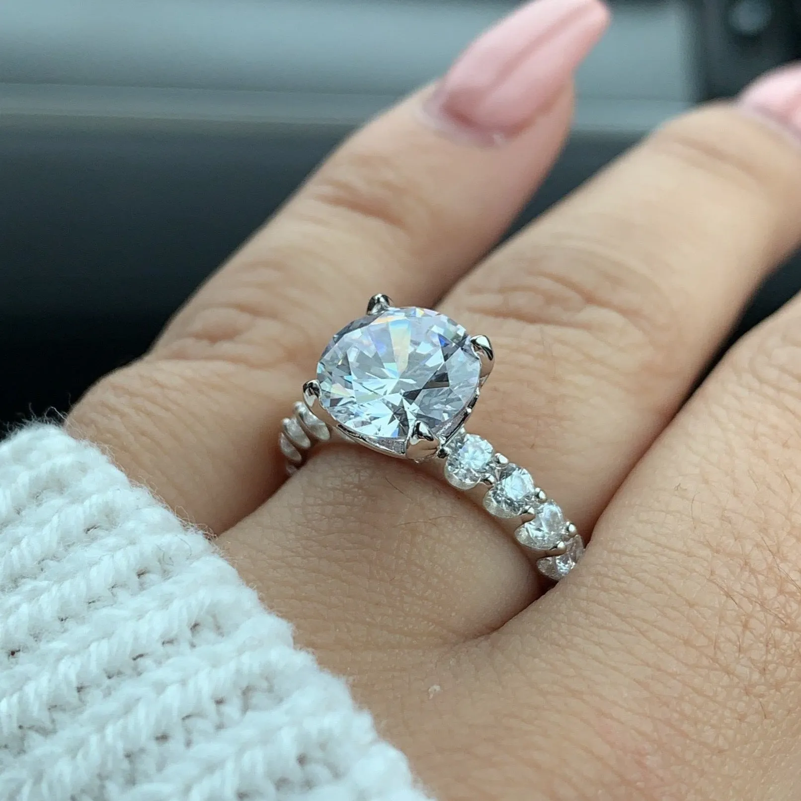 CELESTE MOISSANITE RING