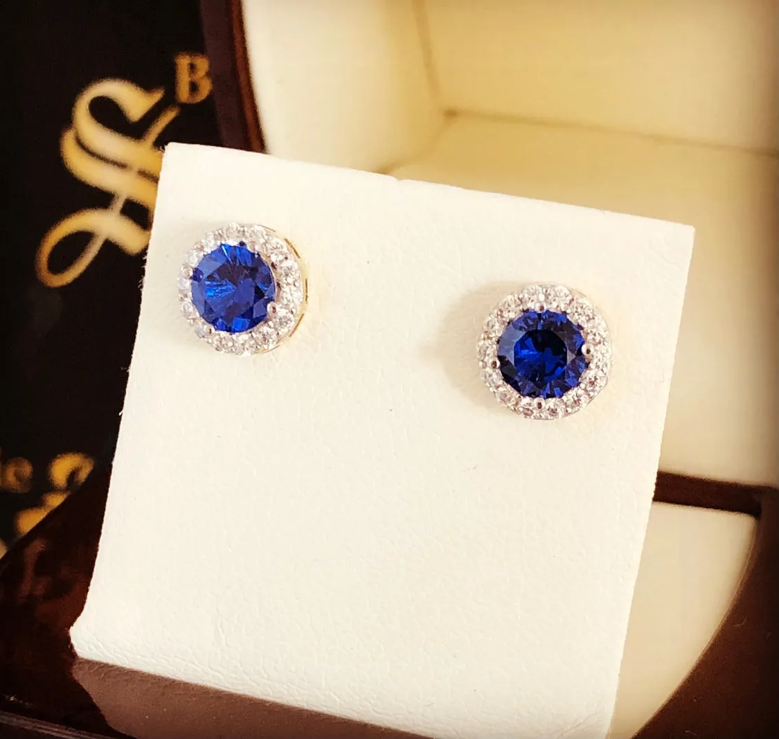 Colourful stud earrings