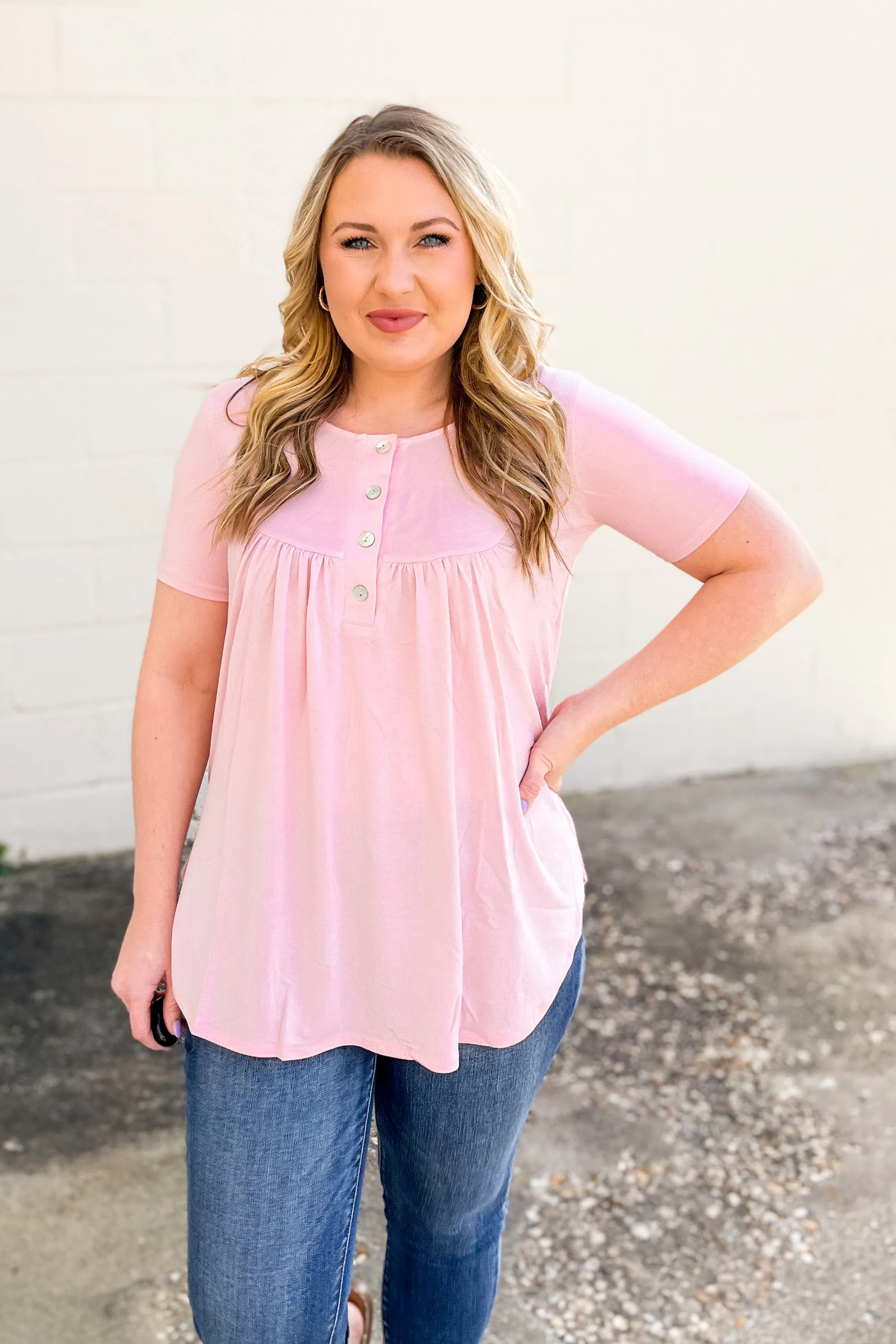 DEAL | Kelsie Top, Dusty Pink