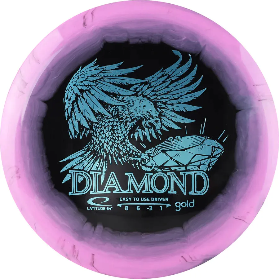 Diamond Gold Orbit Inverted Stamp