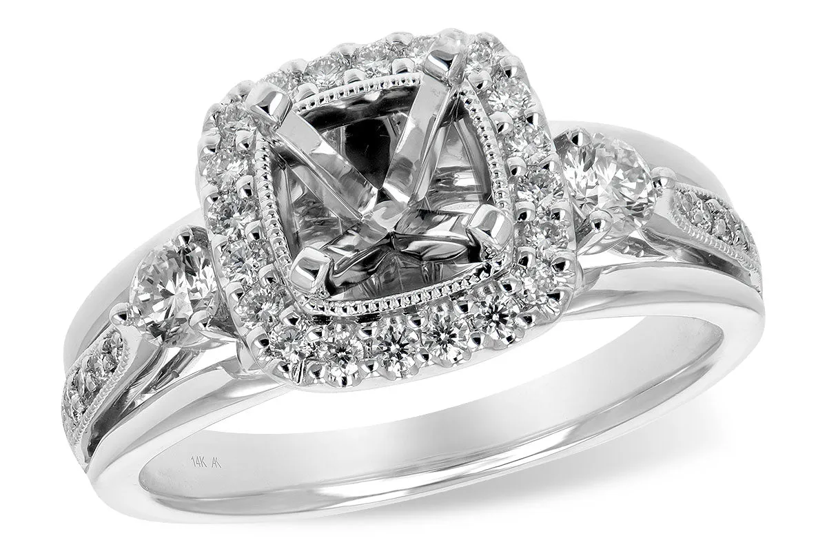 Diamond Halo Engagement Ring