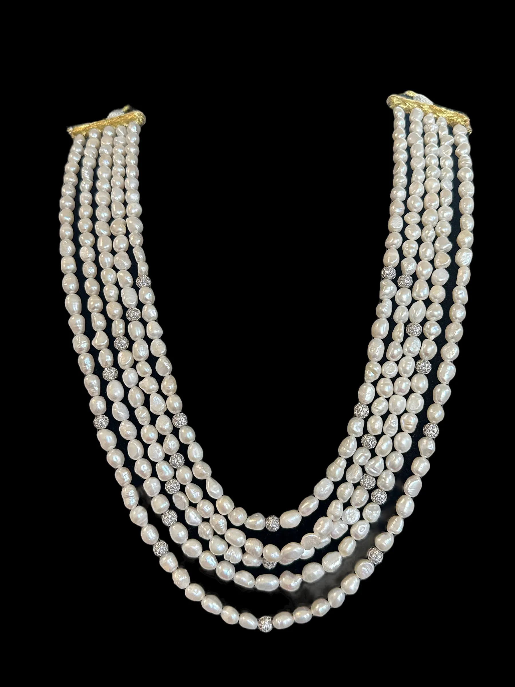 DLN48 Fresh water pearl necklace READY TO SHIP  )