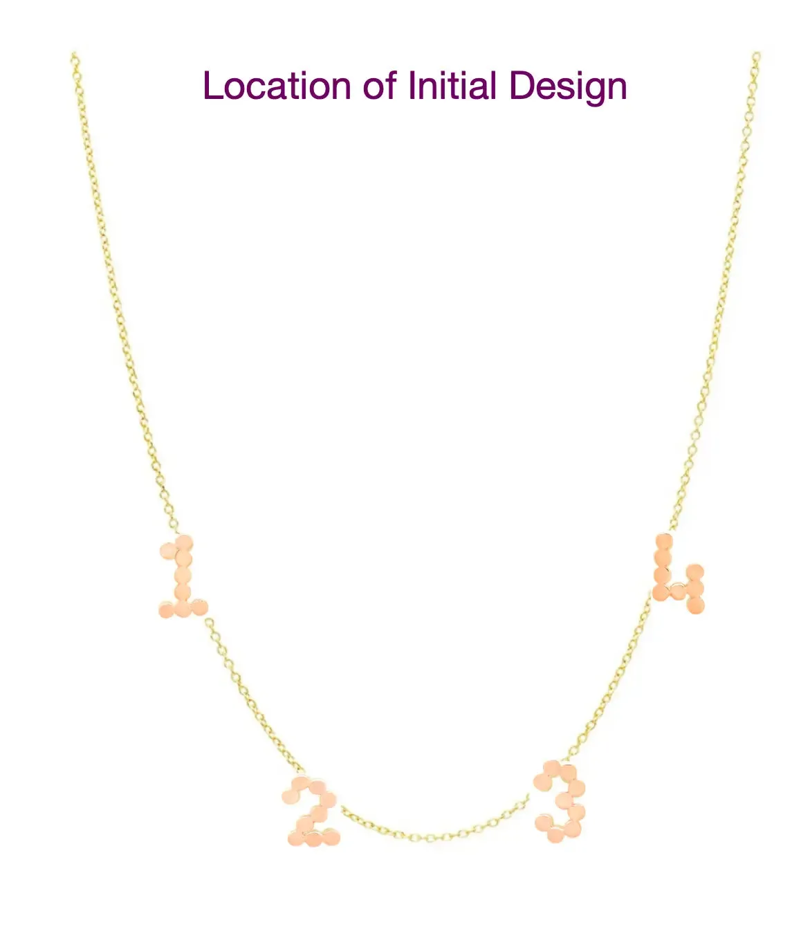 DSJ's Signature Meaningful Multi Gold Initial Necklace