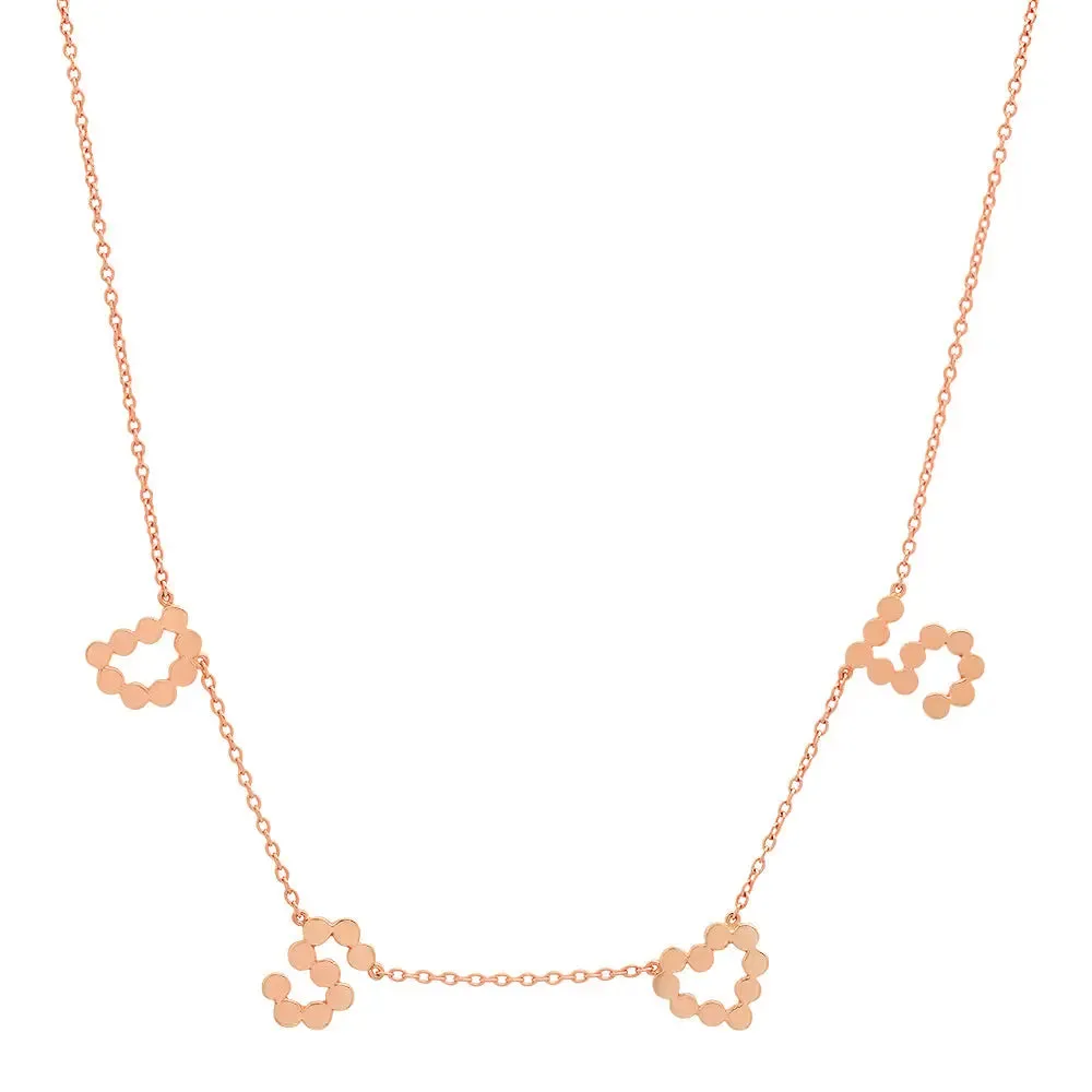 DSJ's Signature Meaningful Multi Gold Initial Necklace