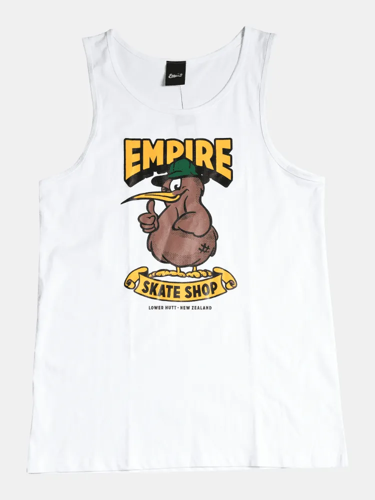 Empire Kiwi Singlet - White