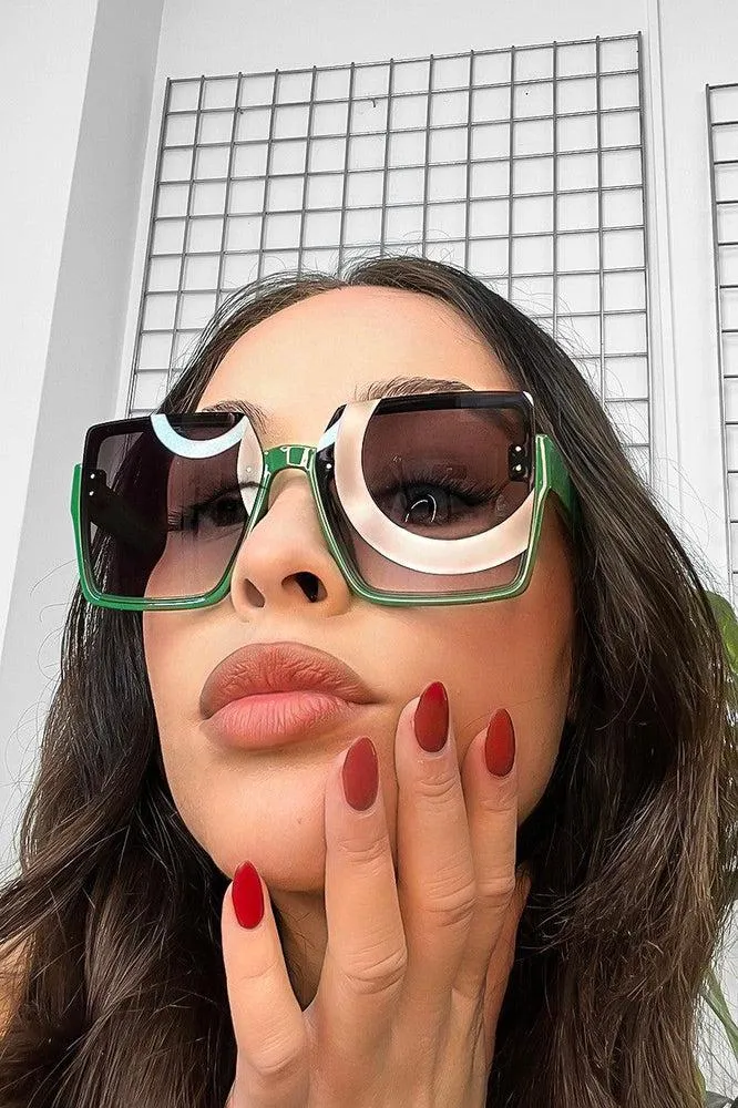 Extra Large Square Frame Sunglasses