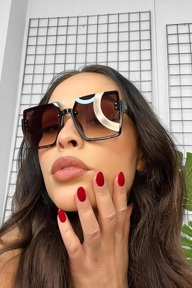 Extra Large Square Frame Sunglasses