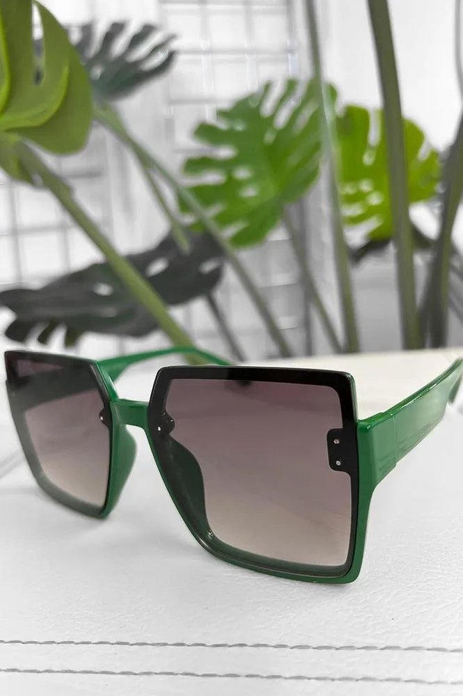 Extra Large Square Frame Sunglasses