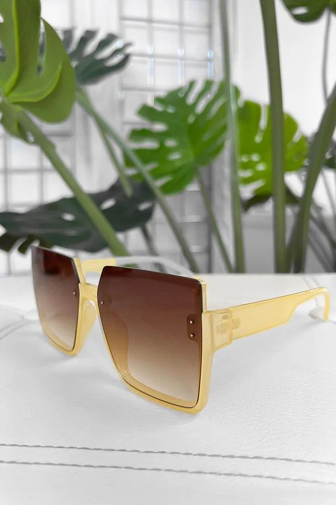 Extra Large Square Frame Sunglasses