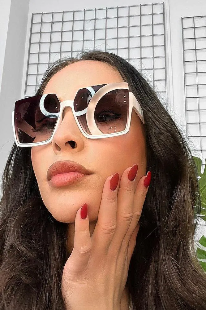 Extra Large Square Frame Sunglasses