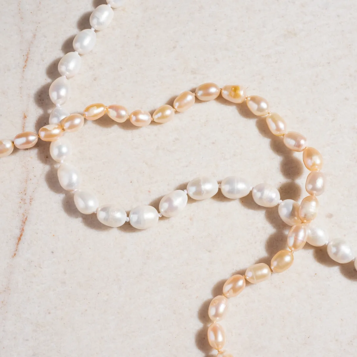 Freshwater Pearl Knotted Necklace