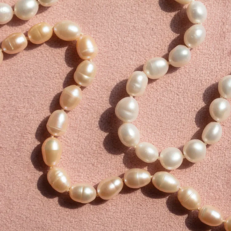 Freshwater Pearl Knotted Necklace