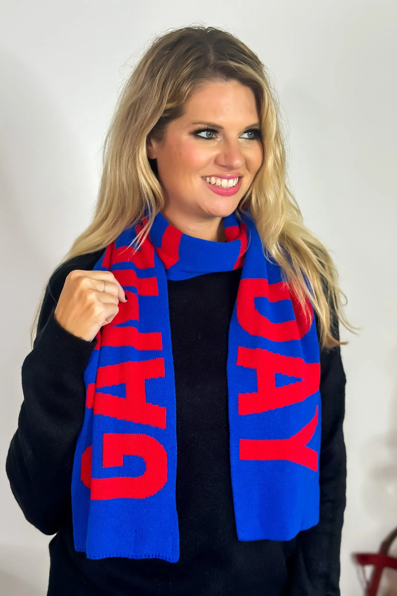 Game Day Scarf : Blue/Red